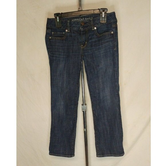 AEO Jeans Size 4 Artist Crop - Picture 1 of 5